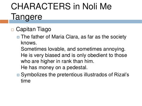 Noli Me Tangere (English Introduction, Characters).